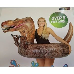T-Rex Dinosaur Pool Tube Float Pool Candy 5 ft. long Dino